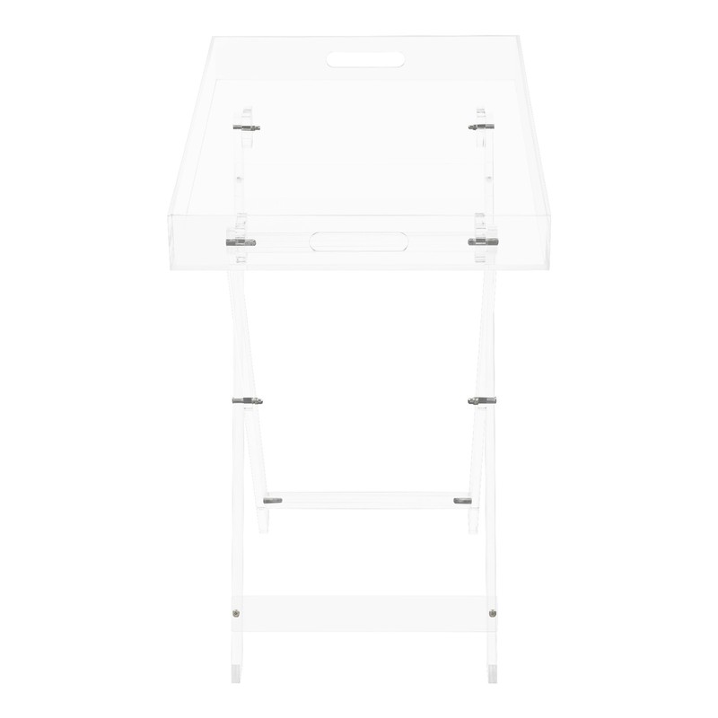 Furniture Acrylic Folding Tray Table, Side End Table, Clear Modern Tray Table gallery
