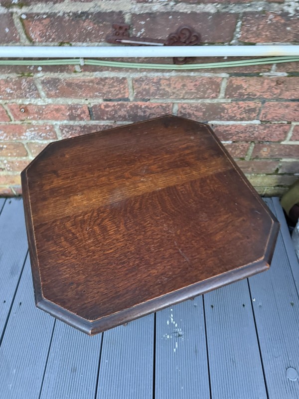 Antique Art Deco 2 Tier Side Table Lamp Table Plant Stand Coffee Table gallery