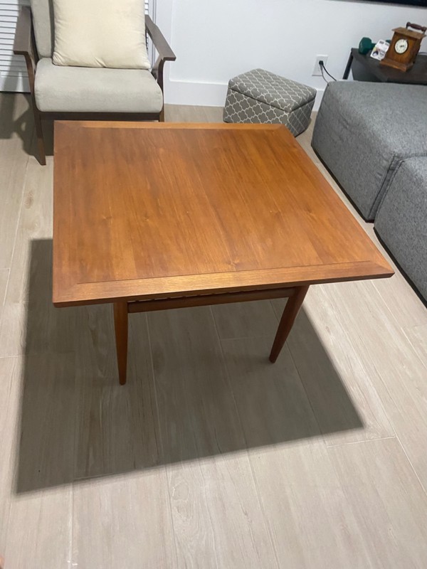 George Nakashima by Widdicom vintage solid wood coffee table gallery