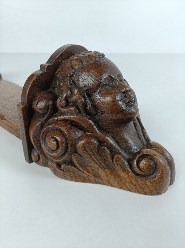 Gorgeous Small wall hanging mounted Console table Angel Putti Hand carved Wood gallery