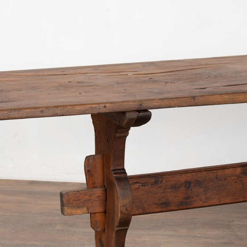 Early 19th Century Swedish Dark Pine Console Table gallery