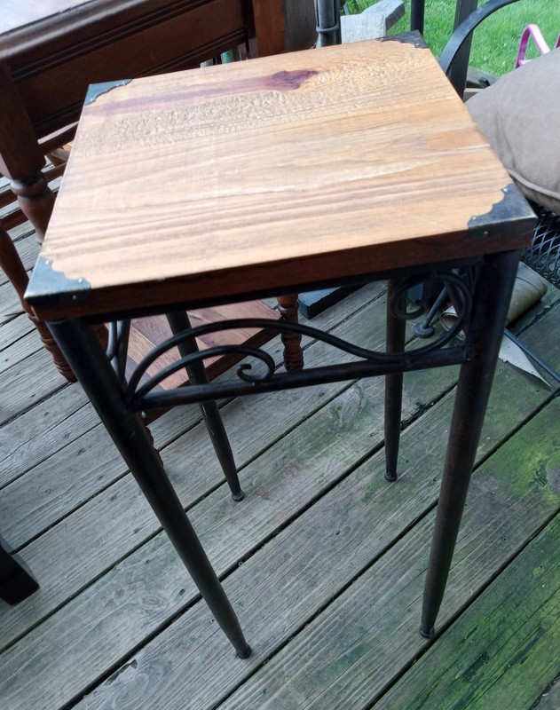 Pine & Metal Plant Stand (PS-316) gallery