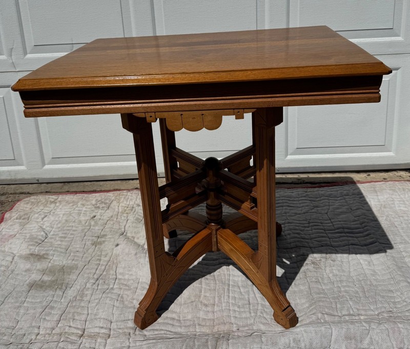 antique maple parlor table