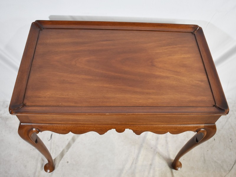 Henkel Harris Mahogany Queen Anne Tea Table #29 Stain gallery