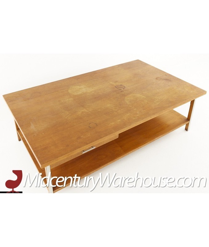 Paul Mccobb for Calvin Mid Century Large Walnut Coffee Table gallery