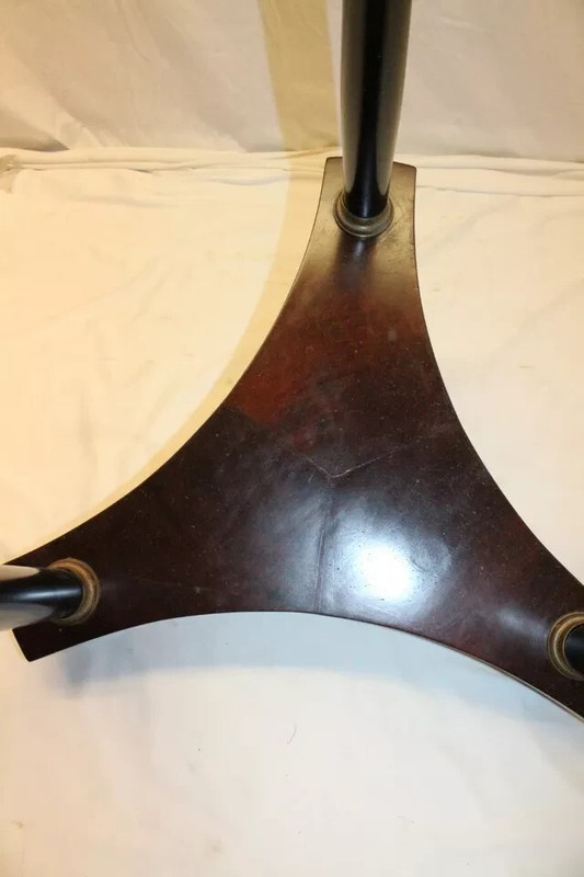 Great Quality French Empire Mahogany Round Marble Top Center Table gallery