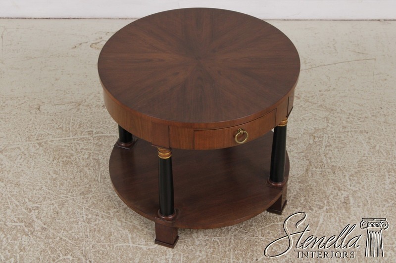 L71772: BAKER Walnut French Empire Style Lamp Table gallery