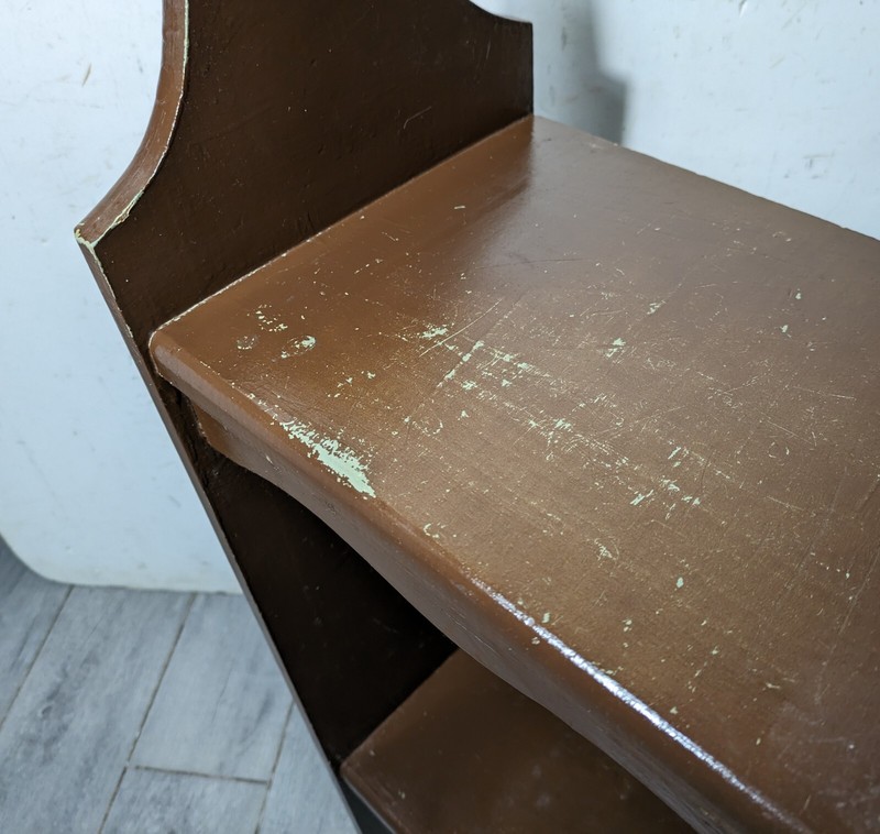 Vintage Rustic Shabby Arts & Crafts Art Deco Style Shelf Table Bedside Cabinet gallery