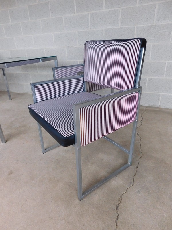 Mid-Century 5 Piece Chrome Table & Chair Set by Roper Corporation gallery
