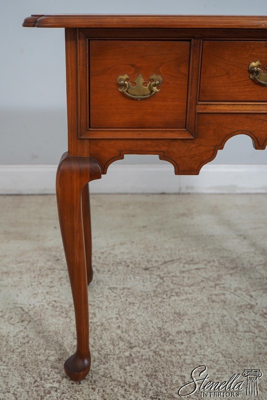 61805: STICKLEY Queen Anne Cherry Lowboy Dressing Table gallery
