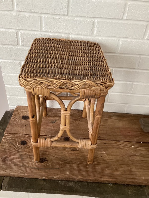 Vintage Pier 1 Rattan Accent table gallery