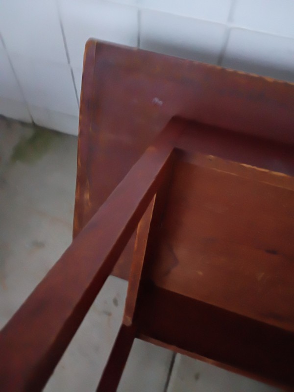 American Pine 1 board Top tavern table pegged 42L 26"h 23"d Desk work we deliver gallery