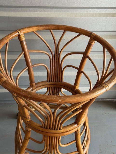 Vintage MCM Walnut Step End Table / Side Table gallery