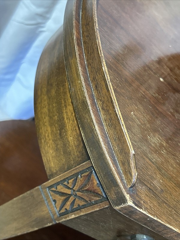 Vintage Mersman End Table Curved Drawer #7232 2 Tier 1930’s-40’s MCM... gallery