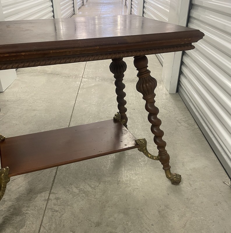 Merklen Brothers Victorian Library Table Marked with Catalog Number 792 gallery