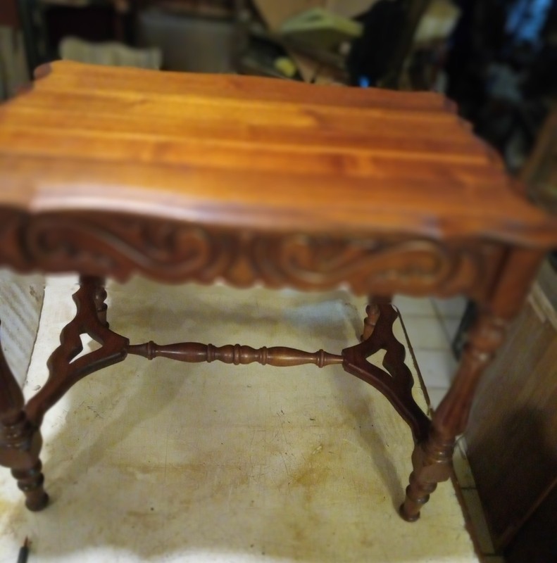 Walnut Carved Coffee Table / Side Table gallery