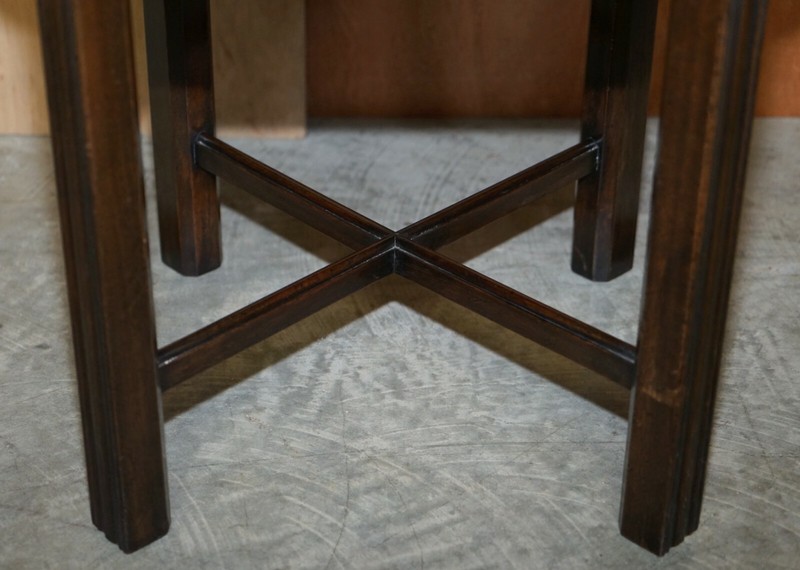 ANTIQUE THOMAS CHIPPENDALE FRET WORK CARVED CARD GAMES TRAY TABLE REMOVABLE TOP gallery