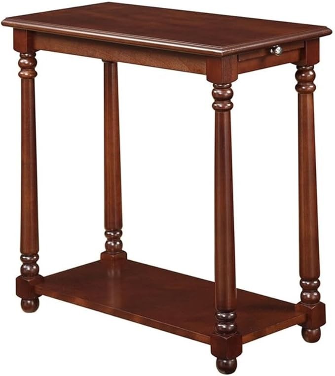 Small Narrow Chair Side End Table Accent For Living Room Office Furniture Thin gallery