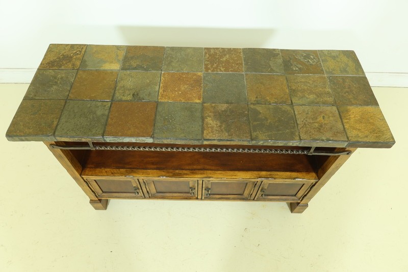 52022EC: Continental Style Stone Top Console Cabinet Vanity gallery