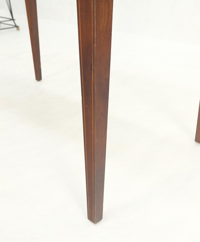 c.1880s Fine One Drawer Inlayed Solid Crotch Mahogany Top Console Table MINT! gallery