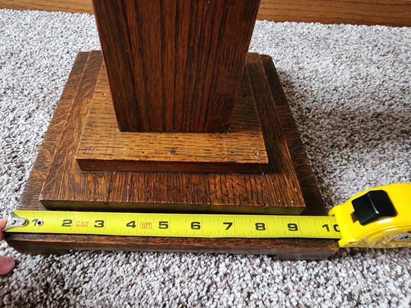 Mission Oak Arts Crafts Style Pedestal Plant Stand Early 20th Century gallery