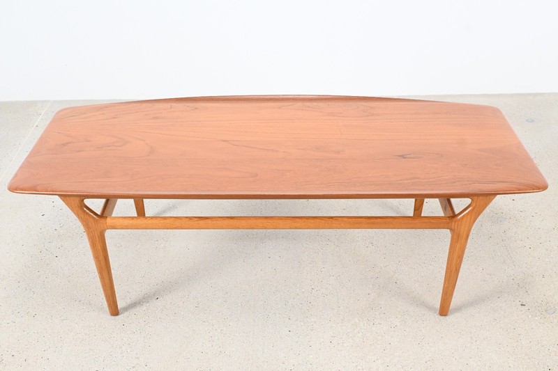 Sculptural Danish Teak Coffee Table by Kurt Østervig for Jason Møbler