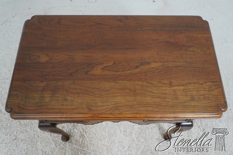 68097: STICKLEY Cherry 3 Drawer Lowboy Dressing Table gallery