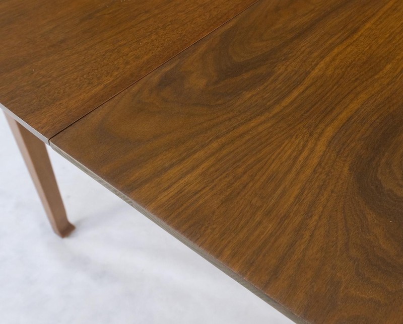 Oval Walnut Square Tapered Legs Mid Century Modern Dining Conference Table Mint gallery