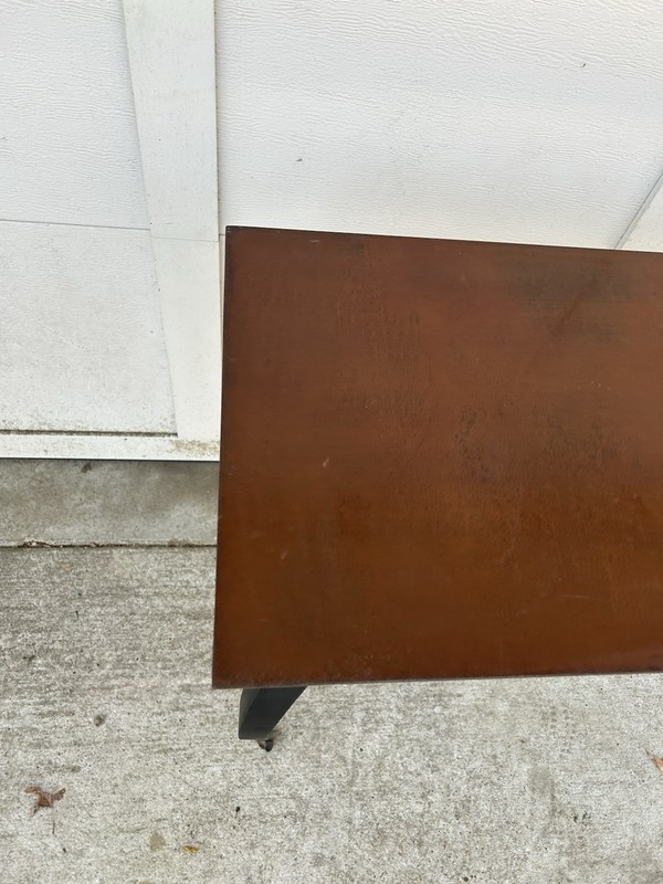 Fine Hand Crafted Delicate Cabriole Leg Iron 48” Console Table ~ Modern gallery
