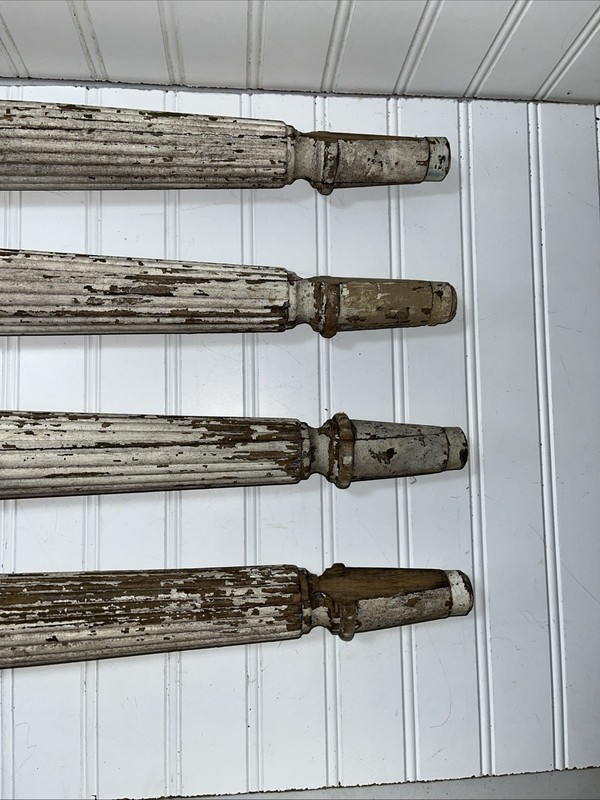 Set of 4 Solid Wood Dining Kitchen Table Legs 28.5" tall Antique Salvaged gallery