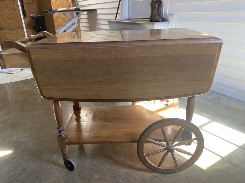 Vintage Early American Tea Cart