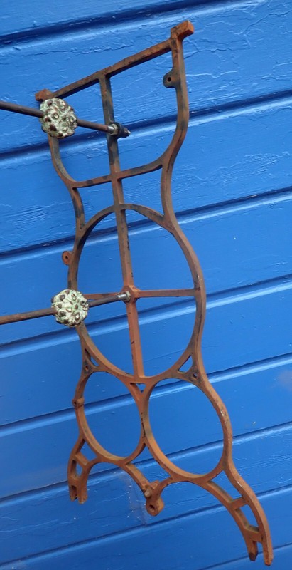 Antique Treadle Sewing Machine Vintage Cast Iron Frame for Table Base gallery
