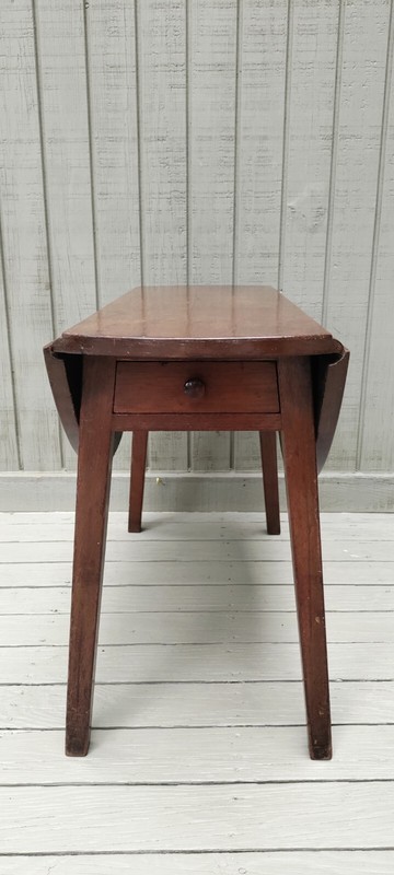 Antique Pembroke table signed GUSTAV PERSSON Cabinetmaker White Plains New York