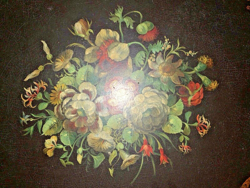 Papier/Paper Mache Tray with Stand 1847 Registry Ede & Co. Ludgate Hill London gallery