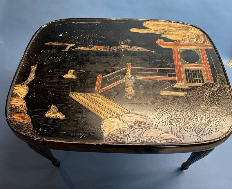 Wood table late 19th century renaissance revival Made In France gallery