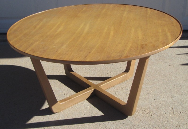 Edward Wormley Drexel Precedent Cocktail Table 36-3/4 inch Diameter Mid Century gallery