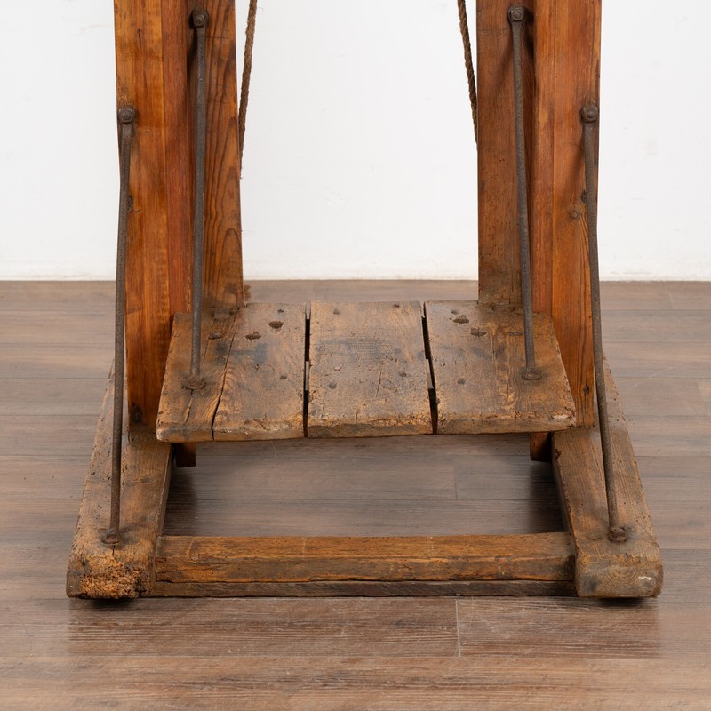Antique Grain Lift Rustic Display Table, Denmark circa 1900 gallery
