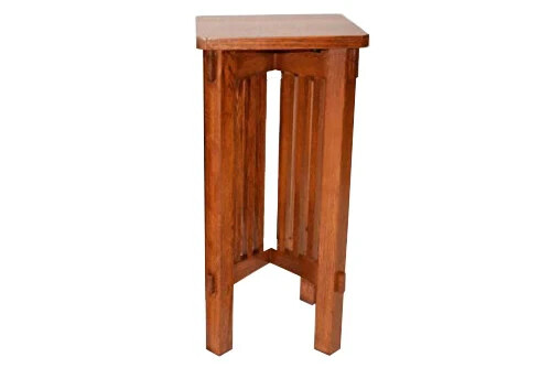 Crafters and Weavers MISSION SPINDLE SIDE TABLE / PLANT STAND