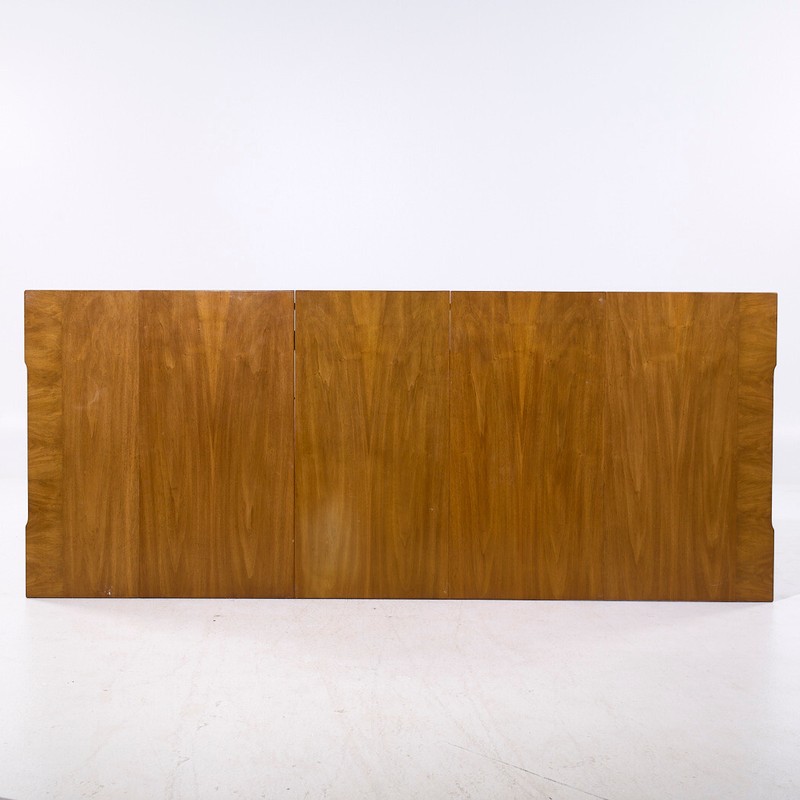Widdicomb MCM Bleached Mahogany Expanding Console Dining Table with 4 Leaves gallery