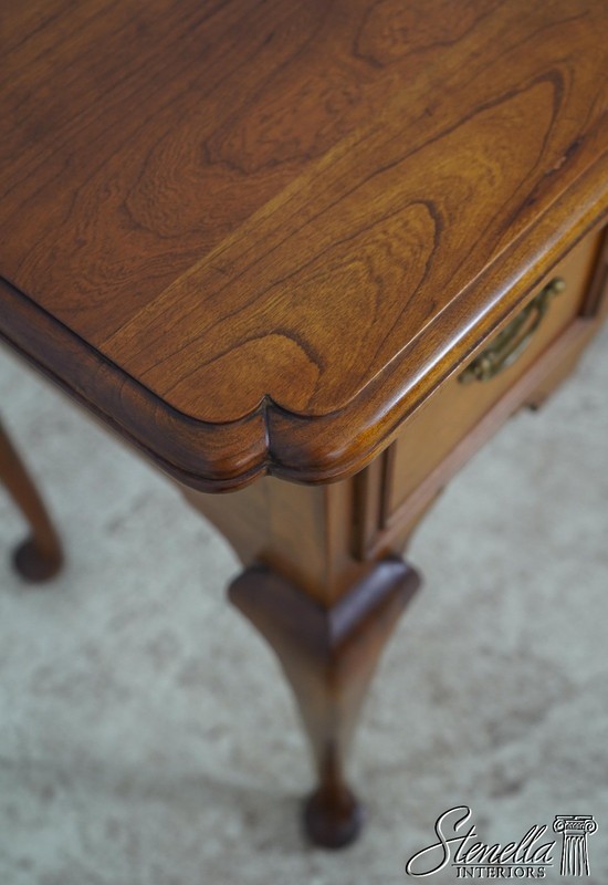 61805: STICKLEY Queen Anne Cherry Lowboy Dressing Table gallery