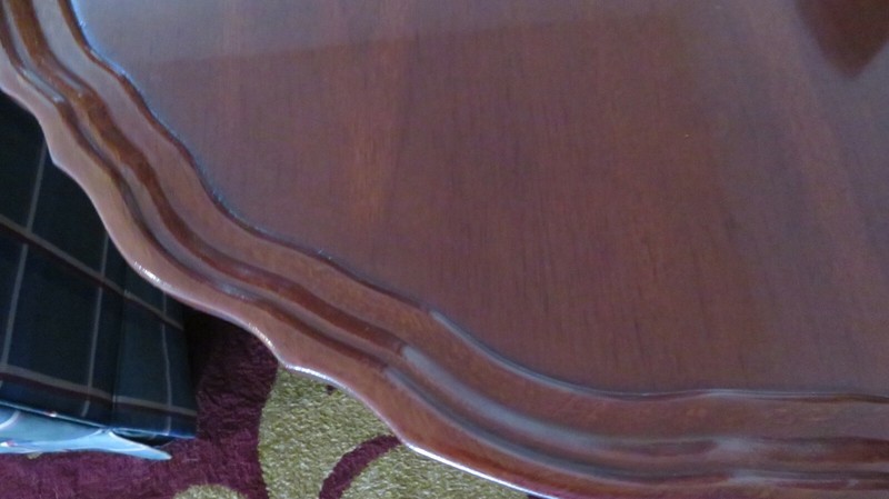 HICKORY CHAIR SOLID MAHOGANY PIE CRUST TILT TOP TABLE 30" Diameter gallery