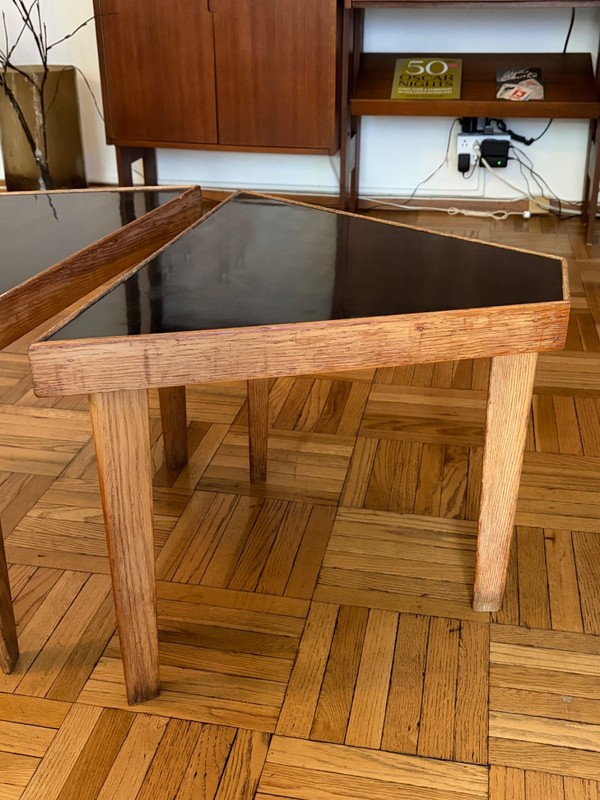 1930's Wood and Bakelite End Tables gallery