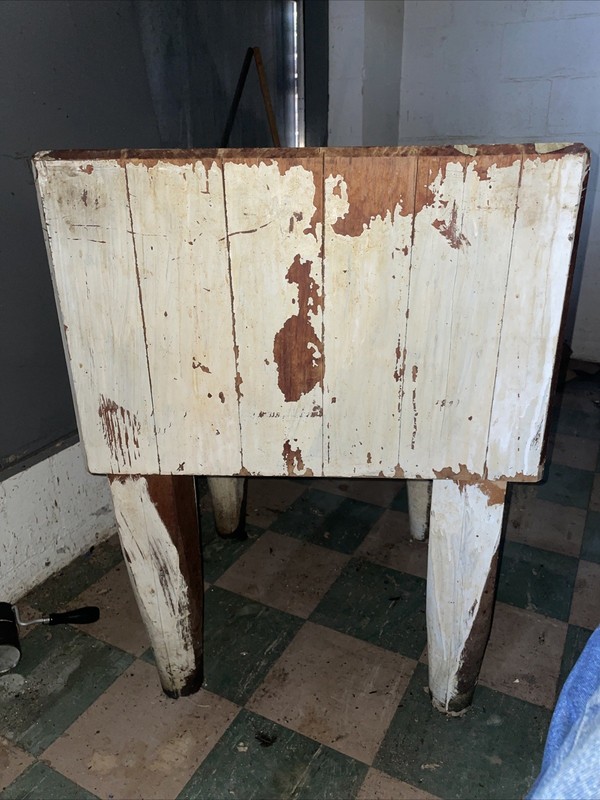 Vintage, Authentic Butcher Block Antique Butcher Block gallery