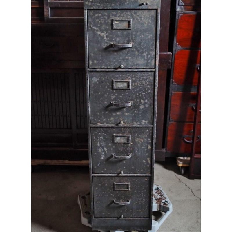 Vintage Japanese Iron Drawer 1963 Showa 38 63cm (24.8in) Used