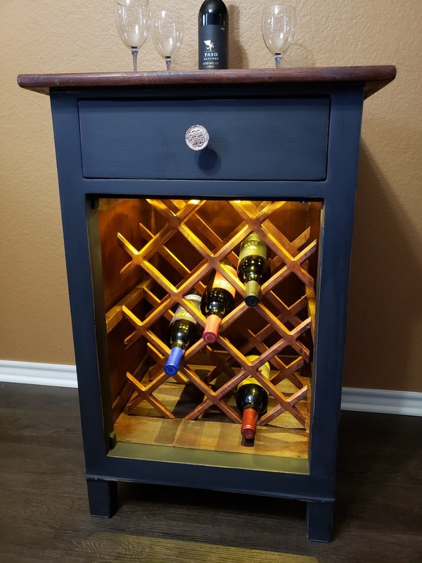 1800's Antique Table Cabinet & Wine Rack Early (1840-1880)'s American Colonial gallery