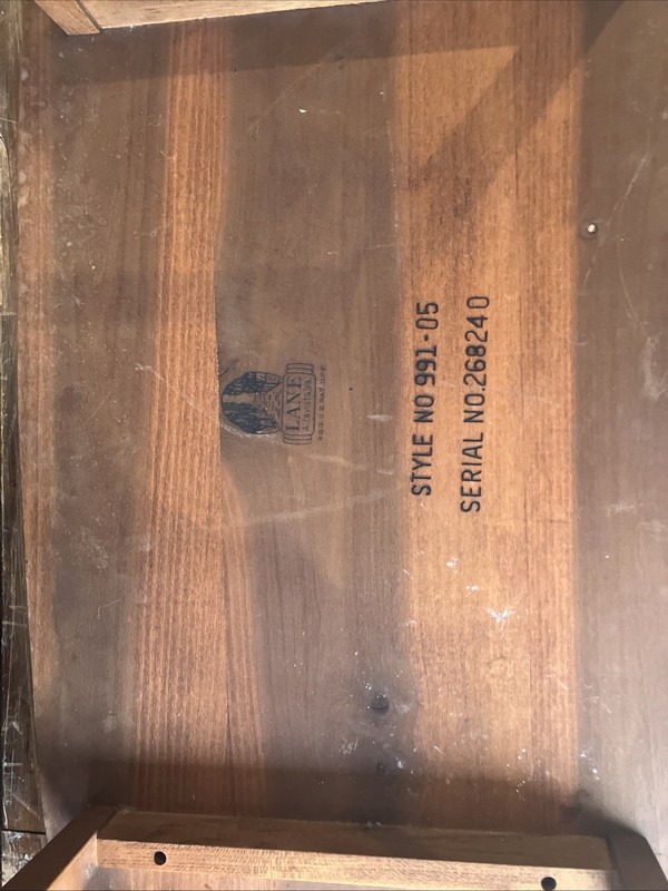 Mid Century Pecan End Table / Side Table by Lane (LA-51) gallery