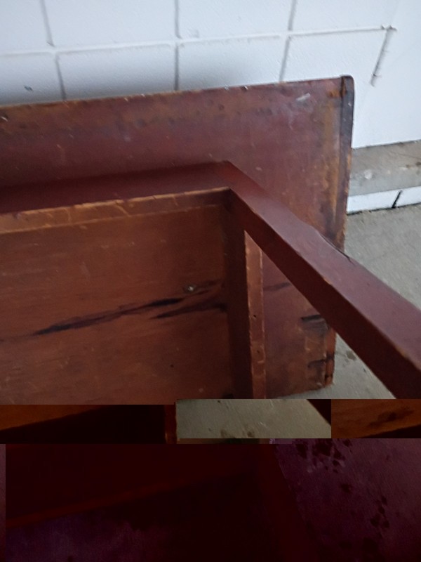 American Pine 1 board Top tavern table pegged 42L 26"h 23"d Desk work we deliver gallery
