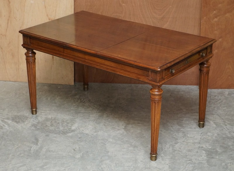 RARE ANTIQUE CIRCA 1860 LIBRARY WRITING TABLE DESK WITH TWIN WRITING SLOPES gallery
