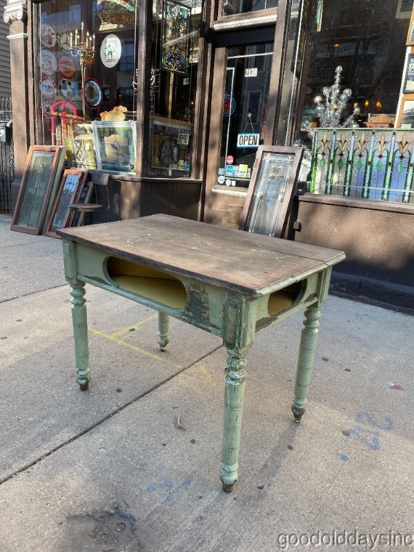 Old Antique Primitive Game Table 41 x 25 gallery