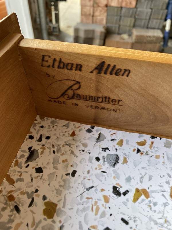 Ethan Allen Baumritter Heirloom Maple Nutmeg CRP Base Record Cabinet gallery